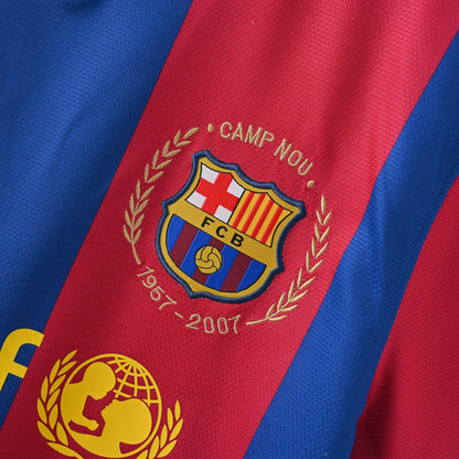 Barcelona 2007/08 Home Retro Soccer Jersey