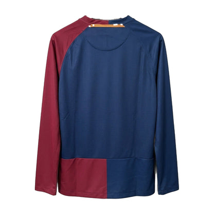 Barcelona 2008/09 Home (UCL Final) Long-Sleeve Retro Soccer Jersey