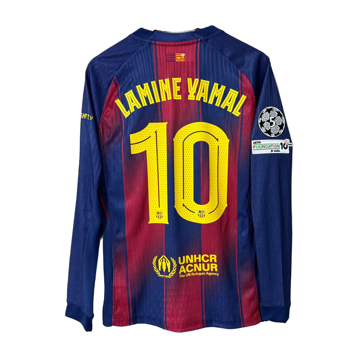 Barcelona 2025/26 Home Long-Sleeve Soccer Jersey – Player Edition
