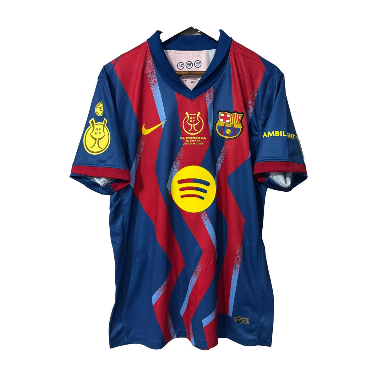 Barcelona 2025/26 Spanish Super Cup Champions Soccer Jersey