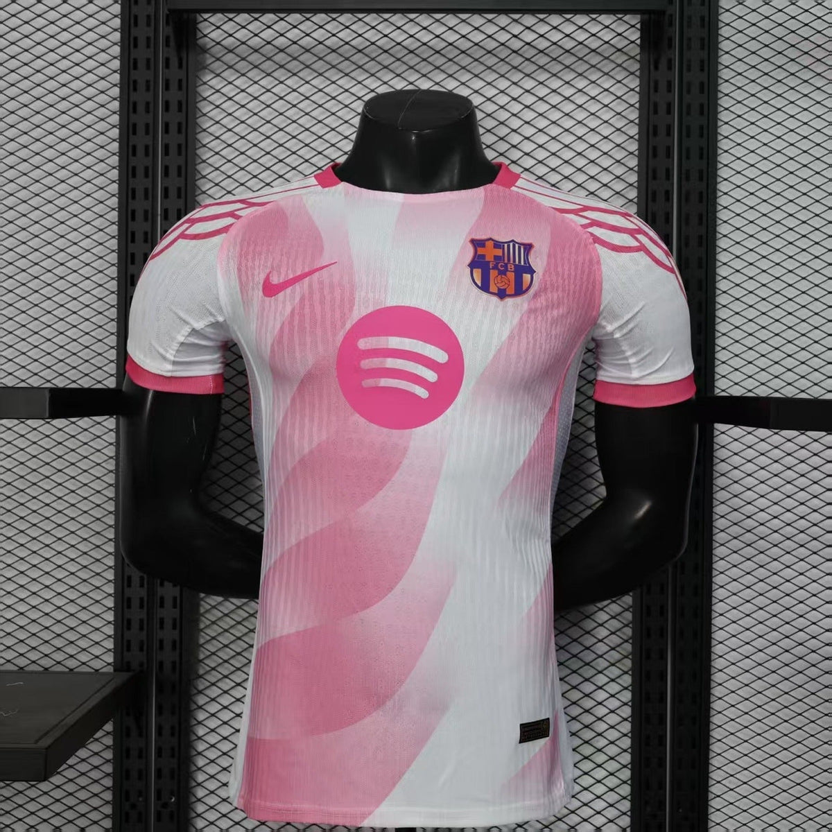 Barcelona 2025/26 Special Edition White/Pink Soccer Jersey – Player Edition