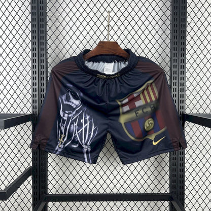 Barcelona x Travis Scott Skeleton Soccer Shorts