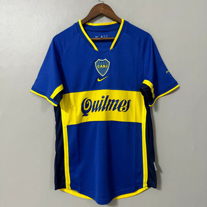 Boca Juniors 2001/02 Home Retro Soccer Jersey