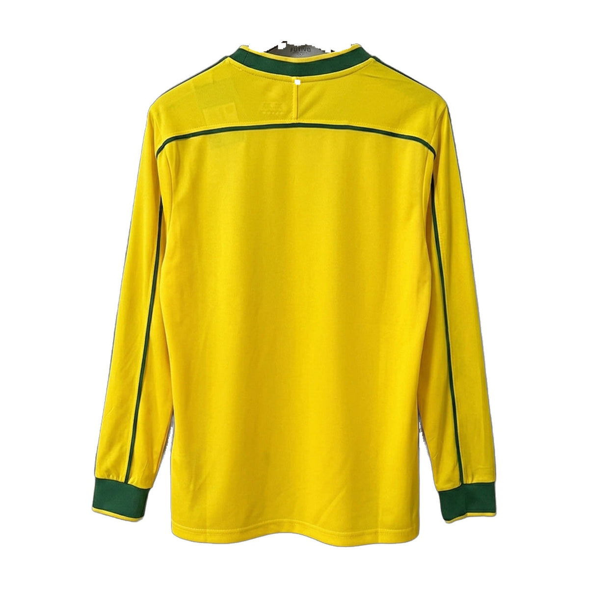 Brazil 1998 Home Long-Sleeve Retro Soccer Jersey
