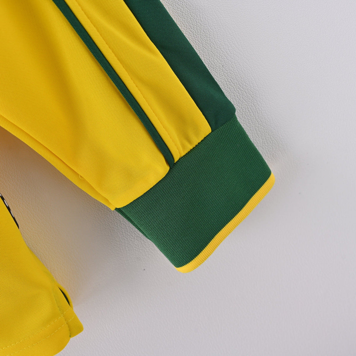 Brazil 1998 Home Long-Sleeve Retro Soccer Jersey