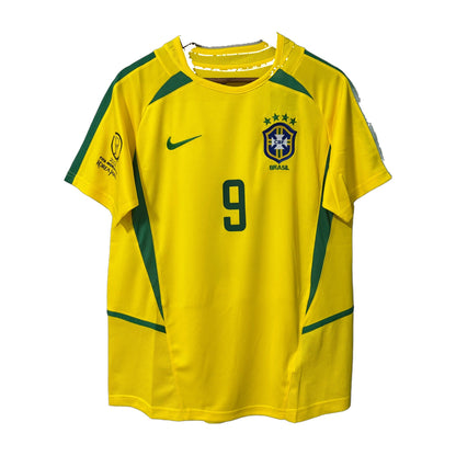 Brazil 2002 World Cup Home Retro Soccer Jersey