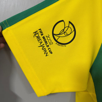 Brazil 2002 World Cup Home Retro Soccer Jersey