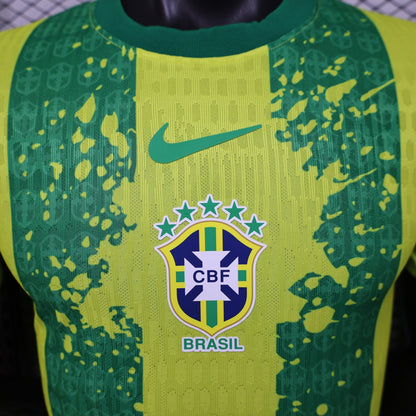 Brazil 2026 Special Edition Yellow/Green Soccer Jersey – Player Edition