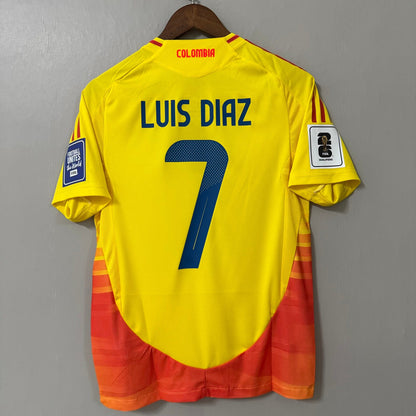 Colombia 2024/25 Home Soccer Jersey – Player Edition