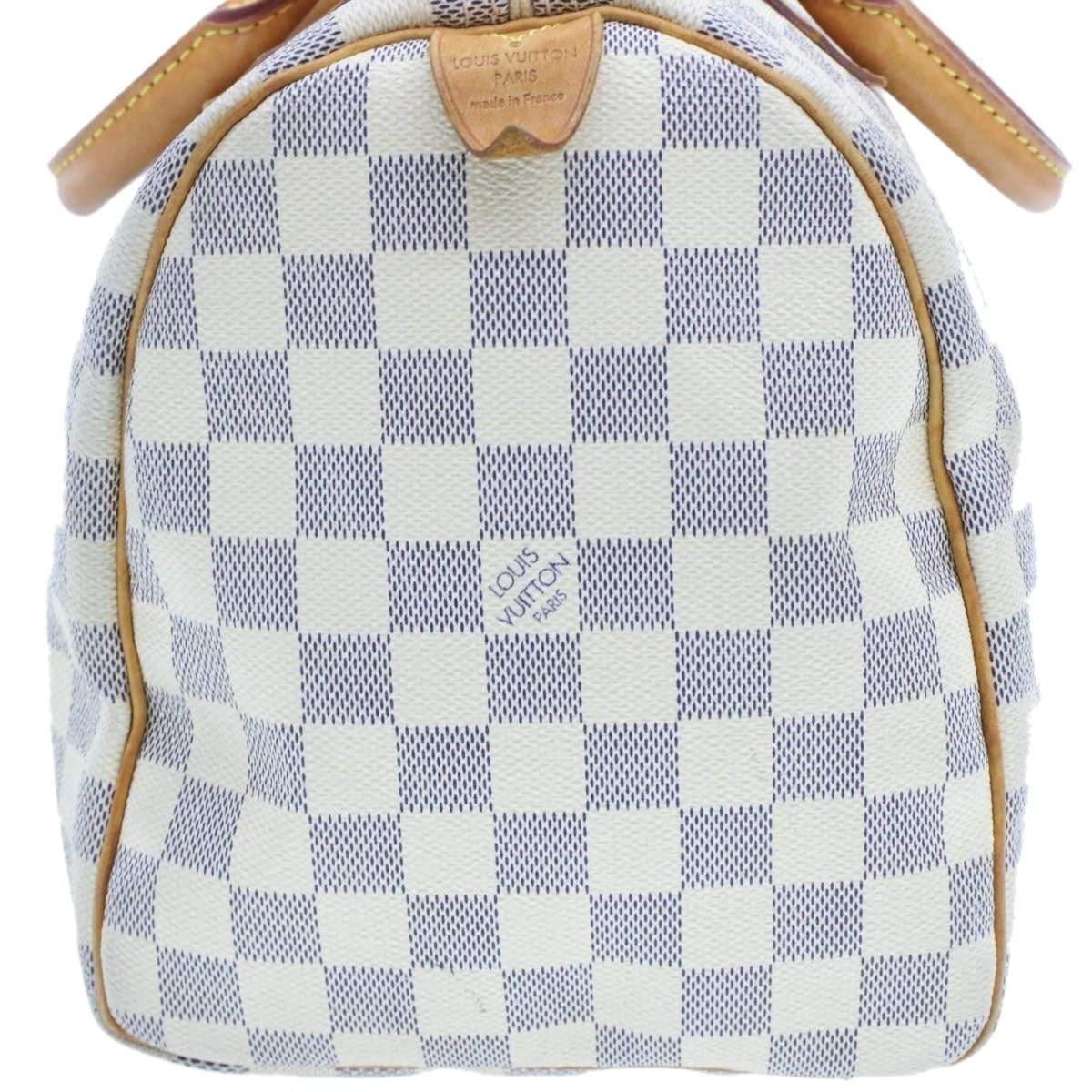 LOUIS VUITTON Damier Azur Speedy 30 Hand Bag LV DU2029