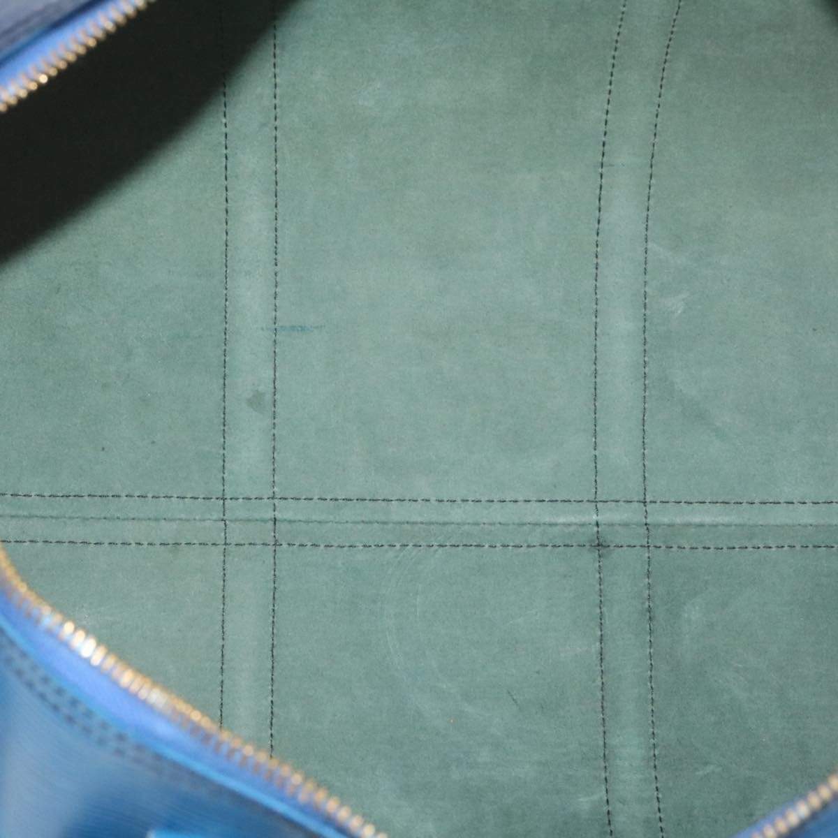 LOUIS VUITTON Epi Keepall 50 Boston Bag Blue