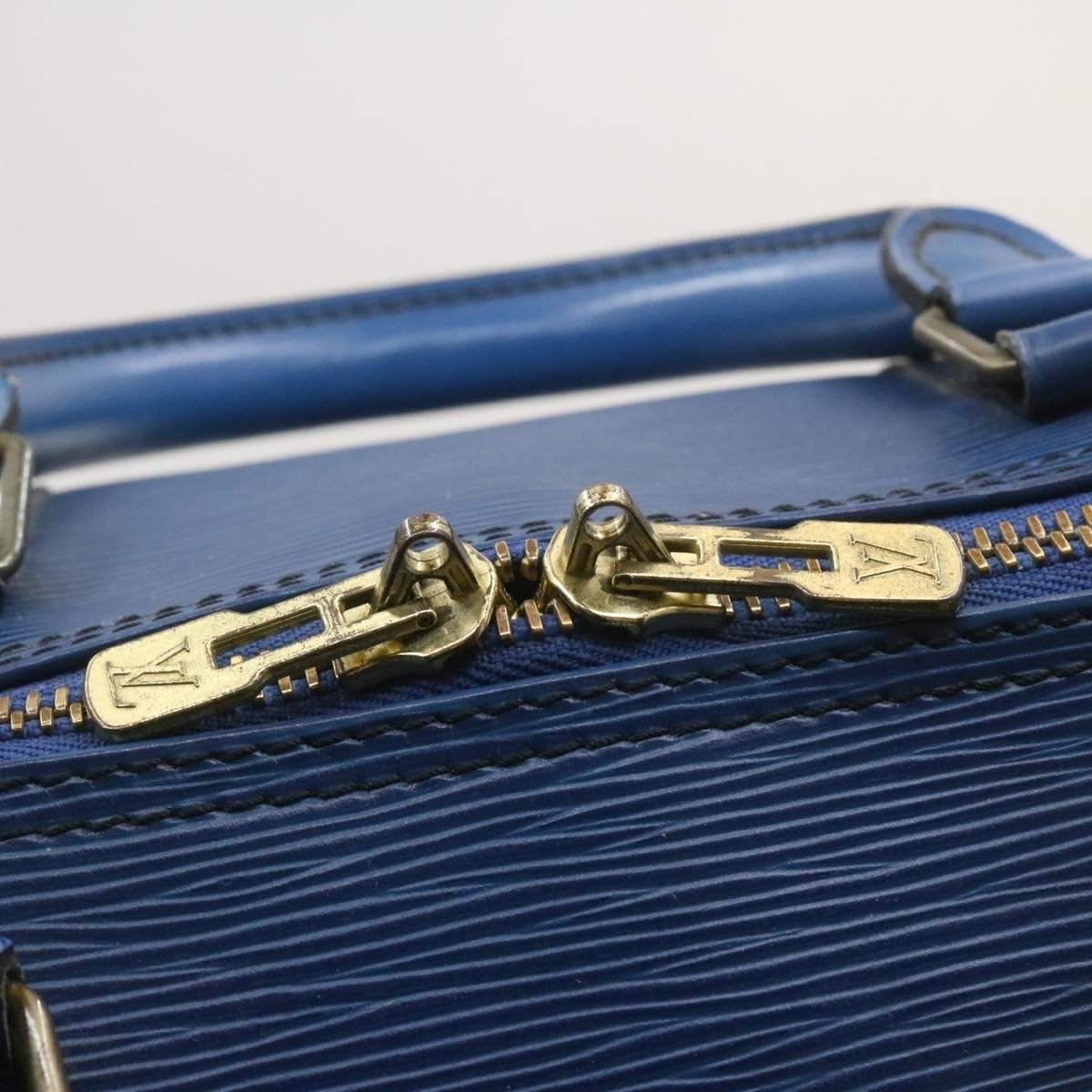 LOUIS VUITTON Epi Keepall 50 Boston Bag Blue