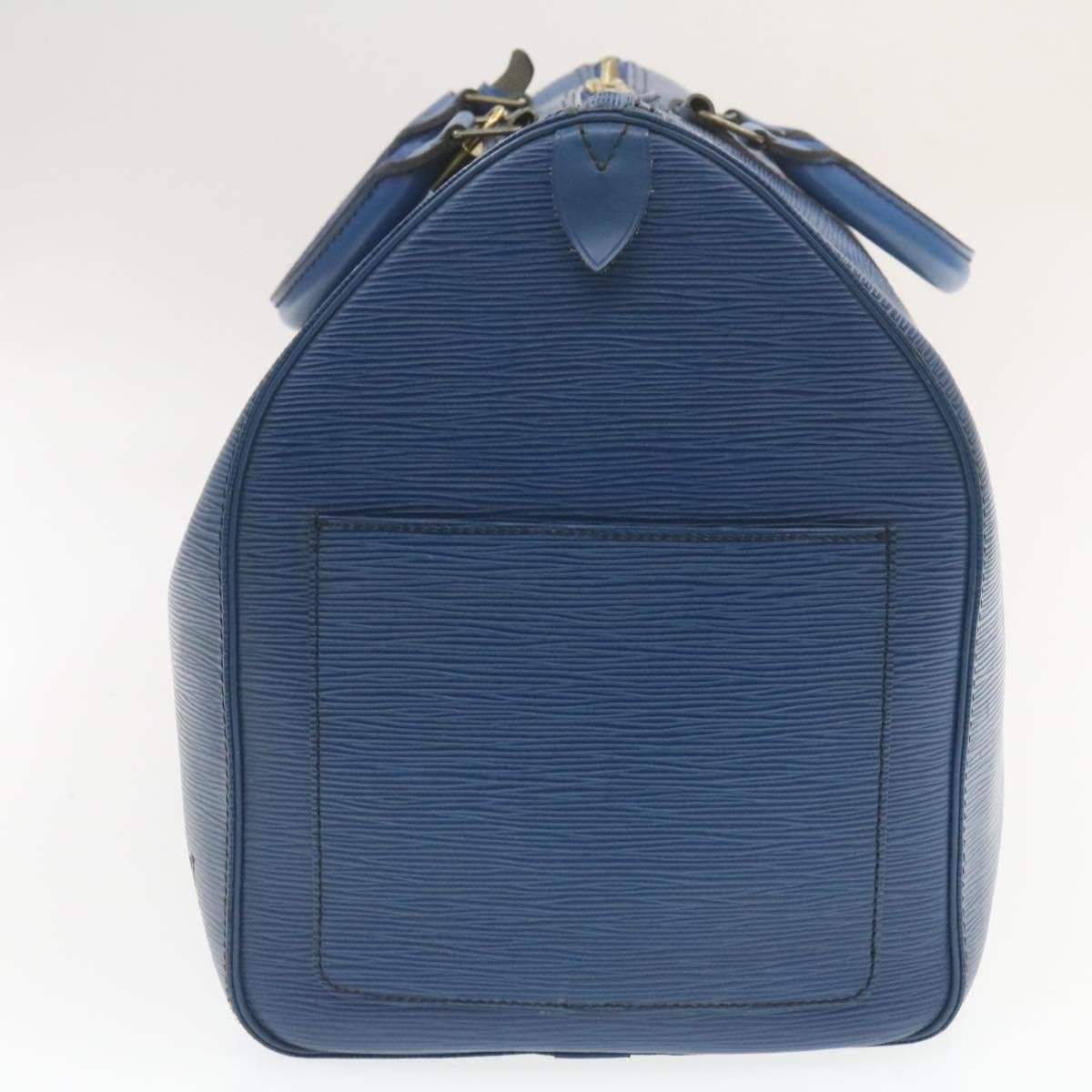 LOUIS VUITTON Epi Keepall 50 Boston Bag Blue