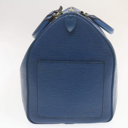 LOUIS VUITTON Epi Keepall 50 Boston Bag Blue