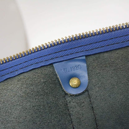 LOUIS VUITTON Epi Keepall 55 Boston Bag Blue VI1920