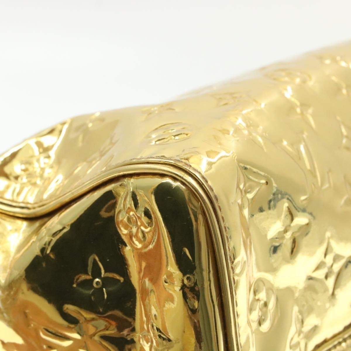 LOUIS VUITTON Monogram Gold Mirror Speedy 35