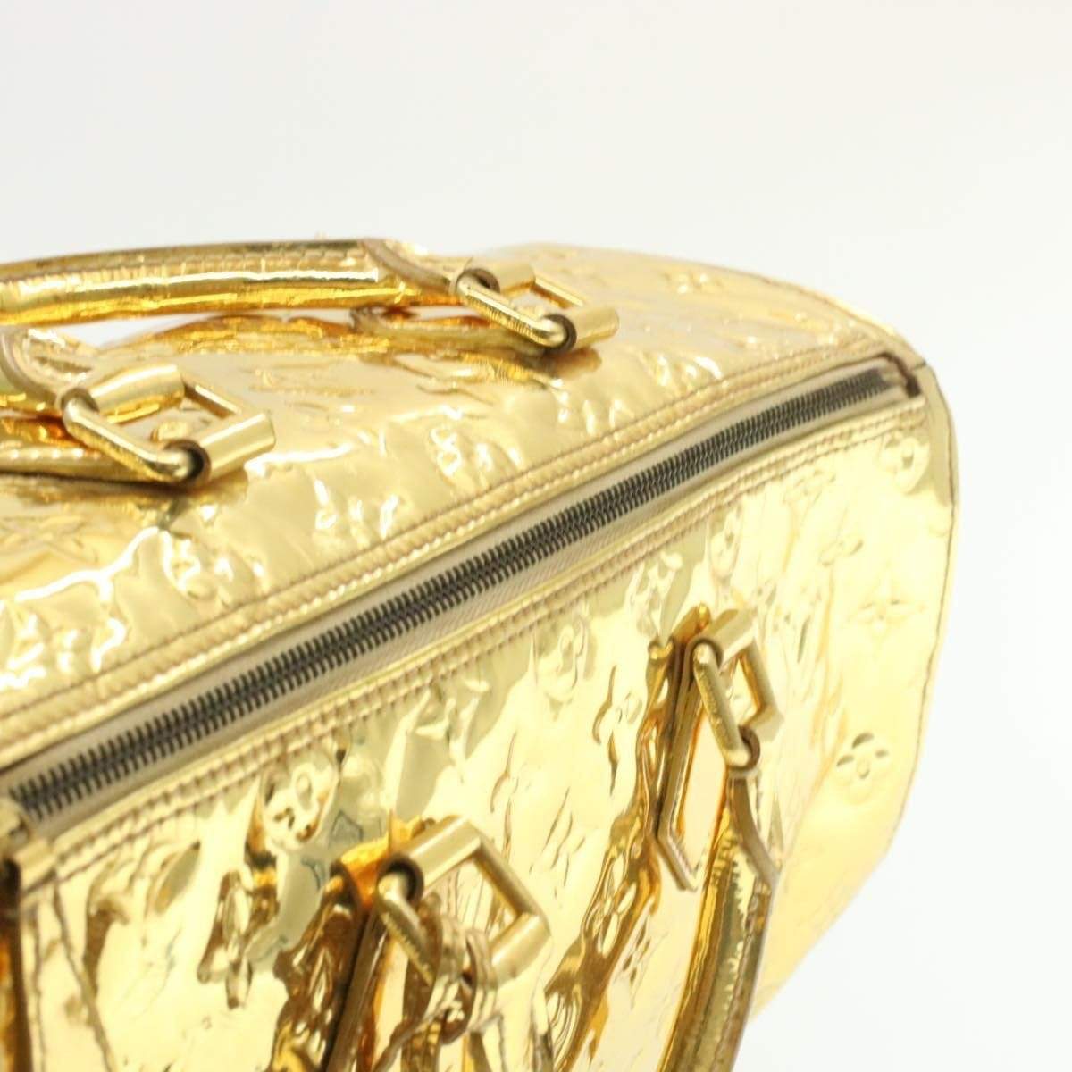 LOUIS VUITTON Monogram Gold Mirror Speedy 35