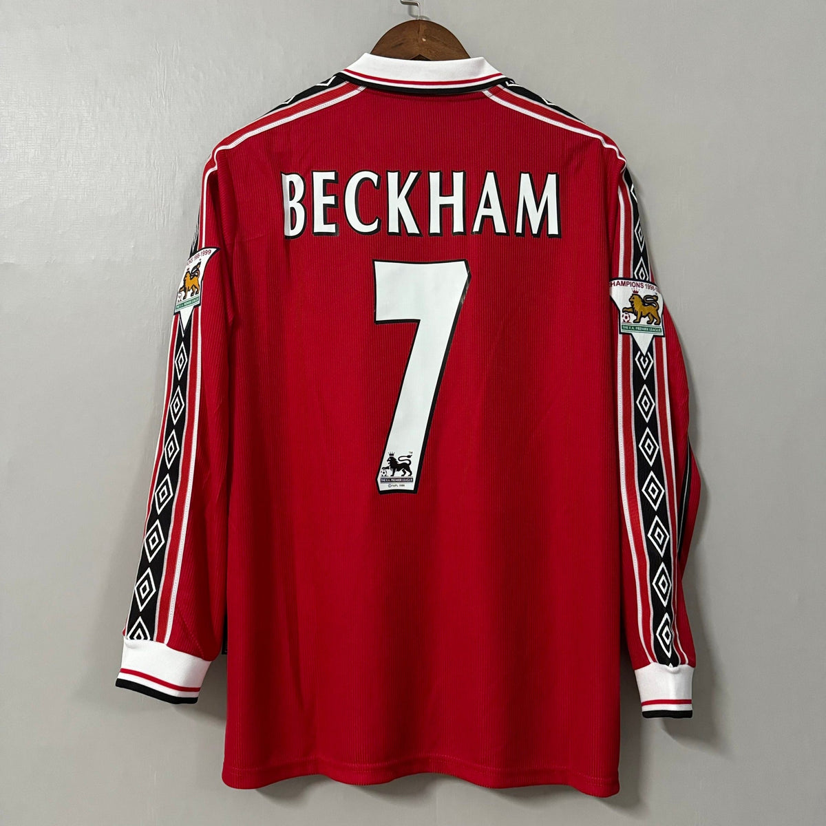Manchester United 1998/00 Home Long-Sleeve Retro Soccer Jersey