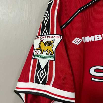 Manchester United 1998/00 Home Retro Soccer Jersey