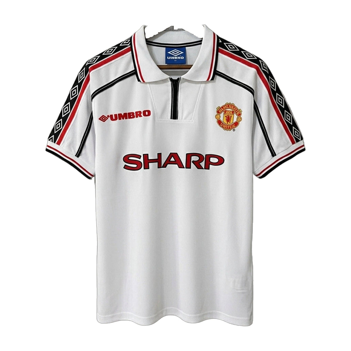 Manchester United 1998/99 Special Commerative White Soccer Jersey