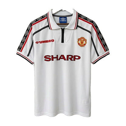 Manchester United 1998/99 Special Commerative White Soccer Jersey