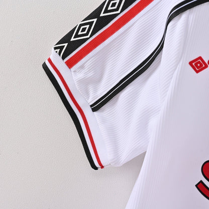 Manchester United 1998/99 Special Commerative White Soccer Jersey