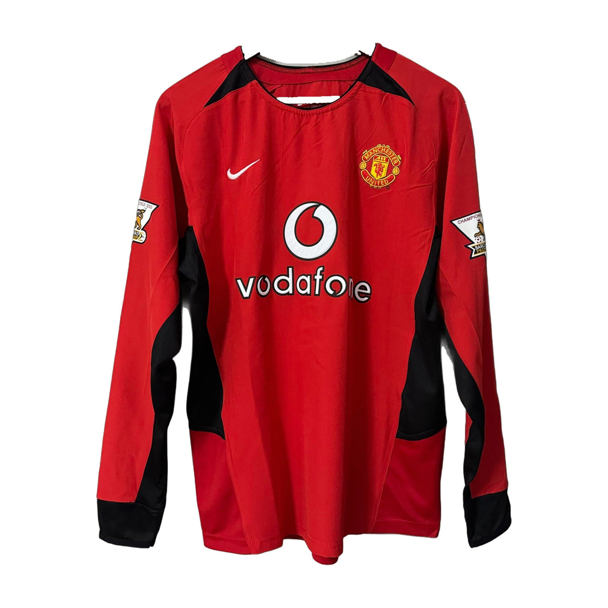 Manchester United 2003/04 Home Long-Sleeve Retro Soccer Jersey