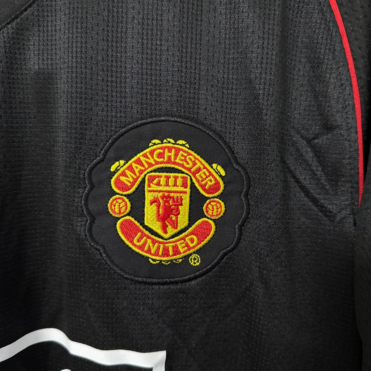 Manchester United 2007/08 Away (UCL) Long-Sleeve Retro Soccer Jersey
