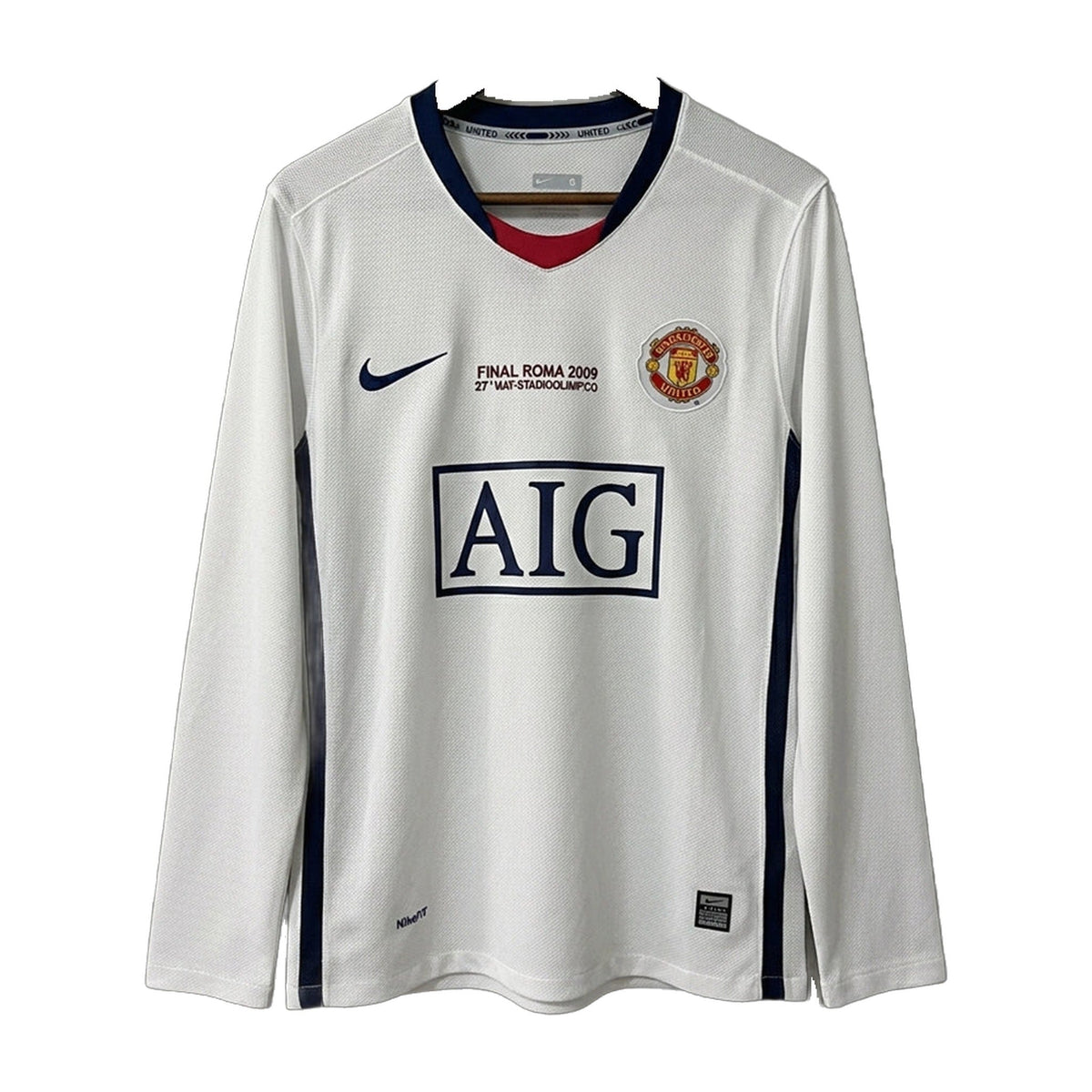 Manchester United 2008/09 Away (UCL Final) Long-Sleeve Retro Soccer Jersey
