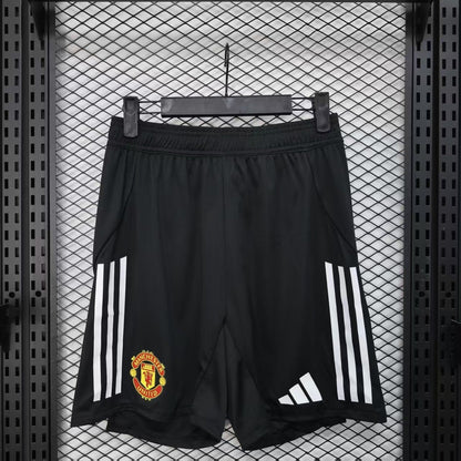 Manchester United 2025/26 Home Black Soccer Shorts – Player Edition