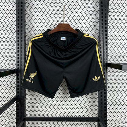 Mexico Golden Cup 2025 Black Soccer Shorts