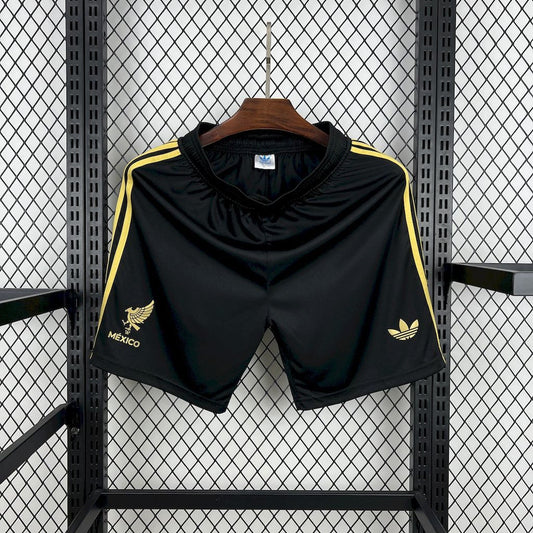 Mexico Golden Cup 2025 Black Soccer Shorts