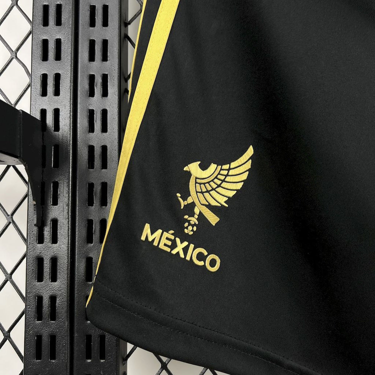 Mexico Golden Cup 2025 Black Soccer Shorts