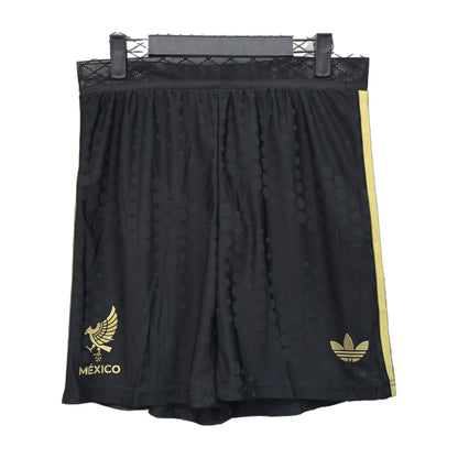Mexico Golden Cup 2025 Black Soccer Shorts – Player Edition