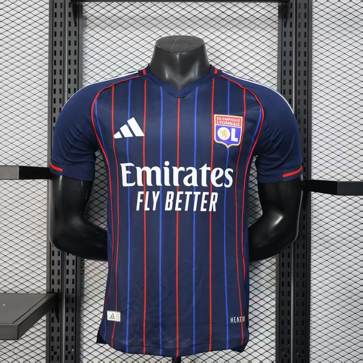 Olympique Lyon 2025/26 Away Soccer Jersey – Player Edition
