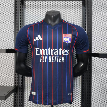 Olympique Lyon 2025/26 Away Soccer Jersey – Player Edition