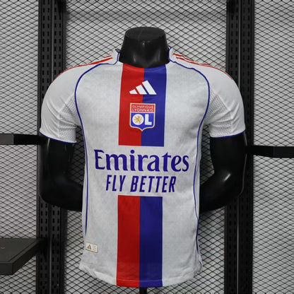 Olympique Lyon 2025/26 Home Soccer Jersey – Player Edition