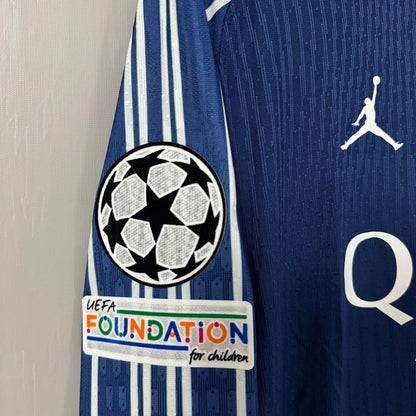 Paris Saint-Germain 2024/25 Away (Fourth Kit) Long-Sleeve Soccer Jersey – Player Edition
