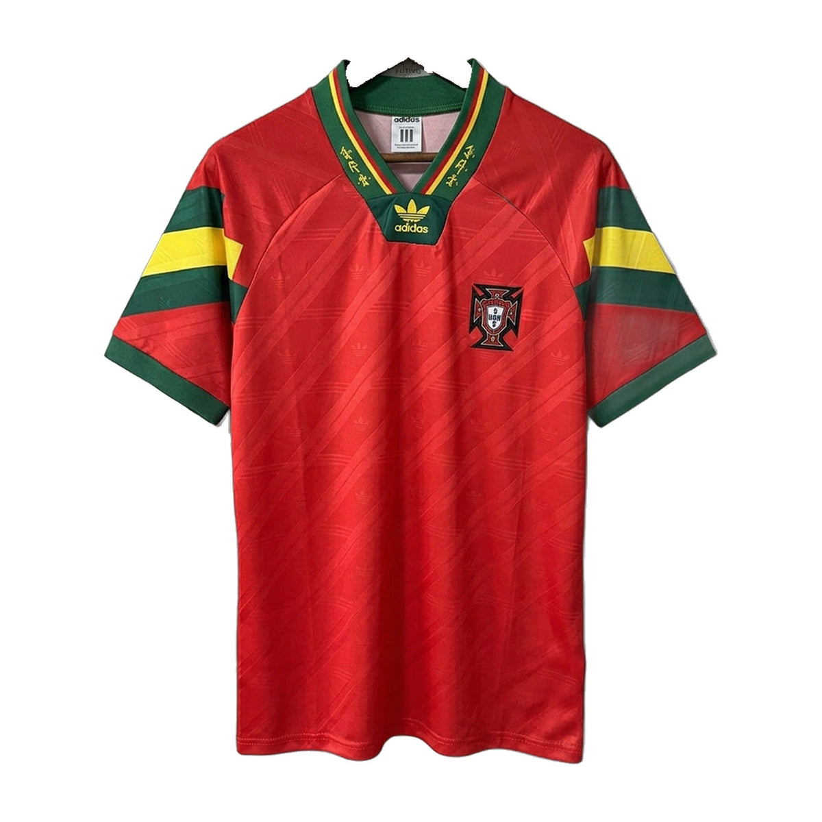 Portugal 1992 Home Retro Soccer Jersey