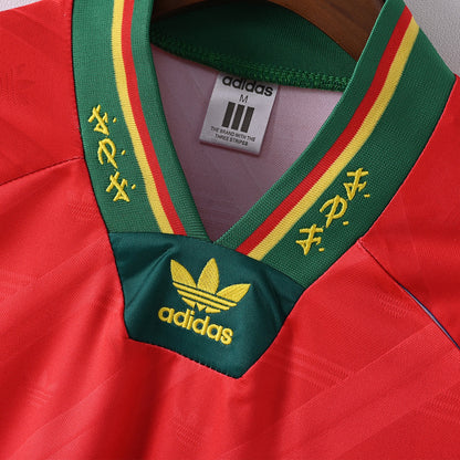 Portugal 1992 Home Retro Soccer Jersey