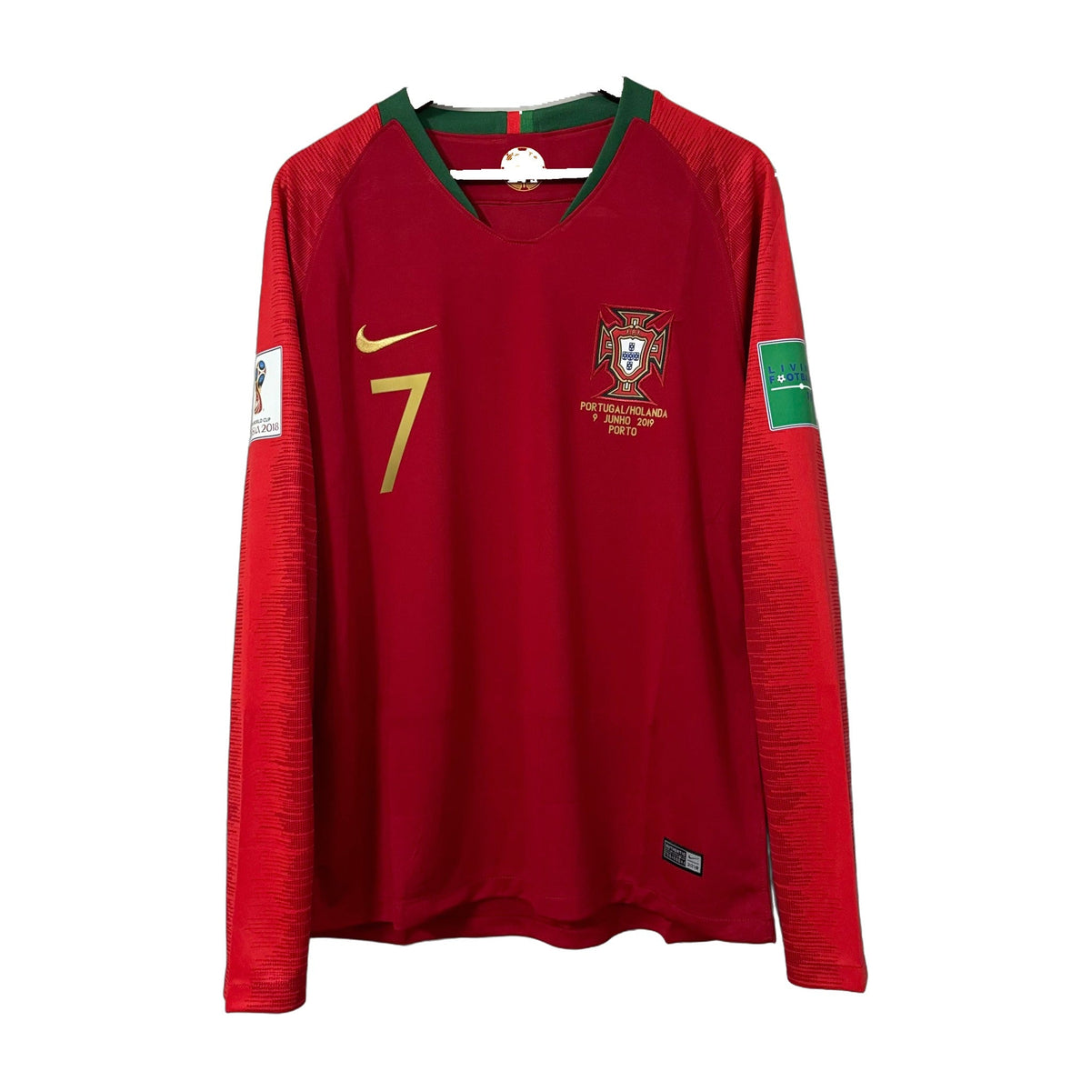 Portugal 2018 World Cup Home Long-Sleeve Soccer Jersey