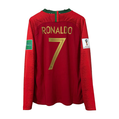 Portugal 2018 World Cup Home Long-Sleeve Soccer Jersey
