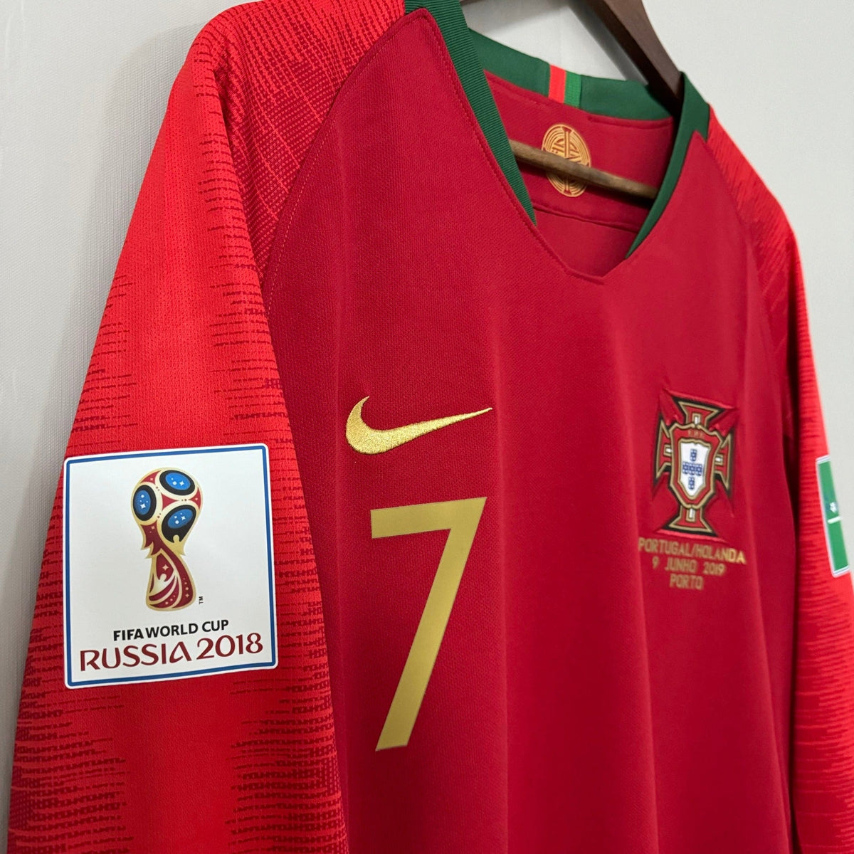 Portugal 2018 World Cup Home Long-Sleeve Soccer Jersey
