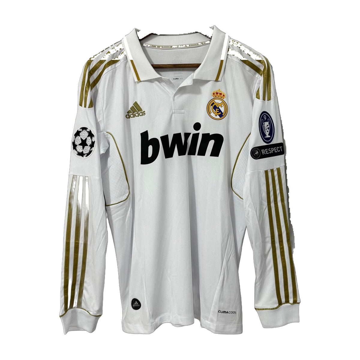 Real Madrid 2011/12 Home Long-Sleeve Retro Soccer Jersey