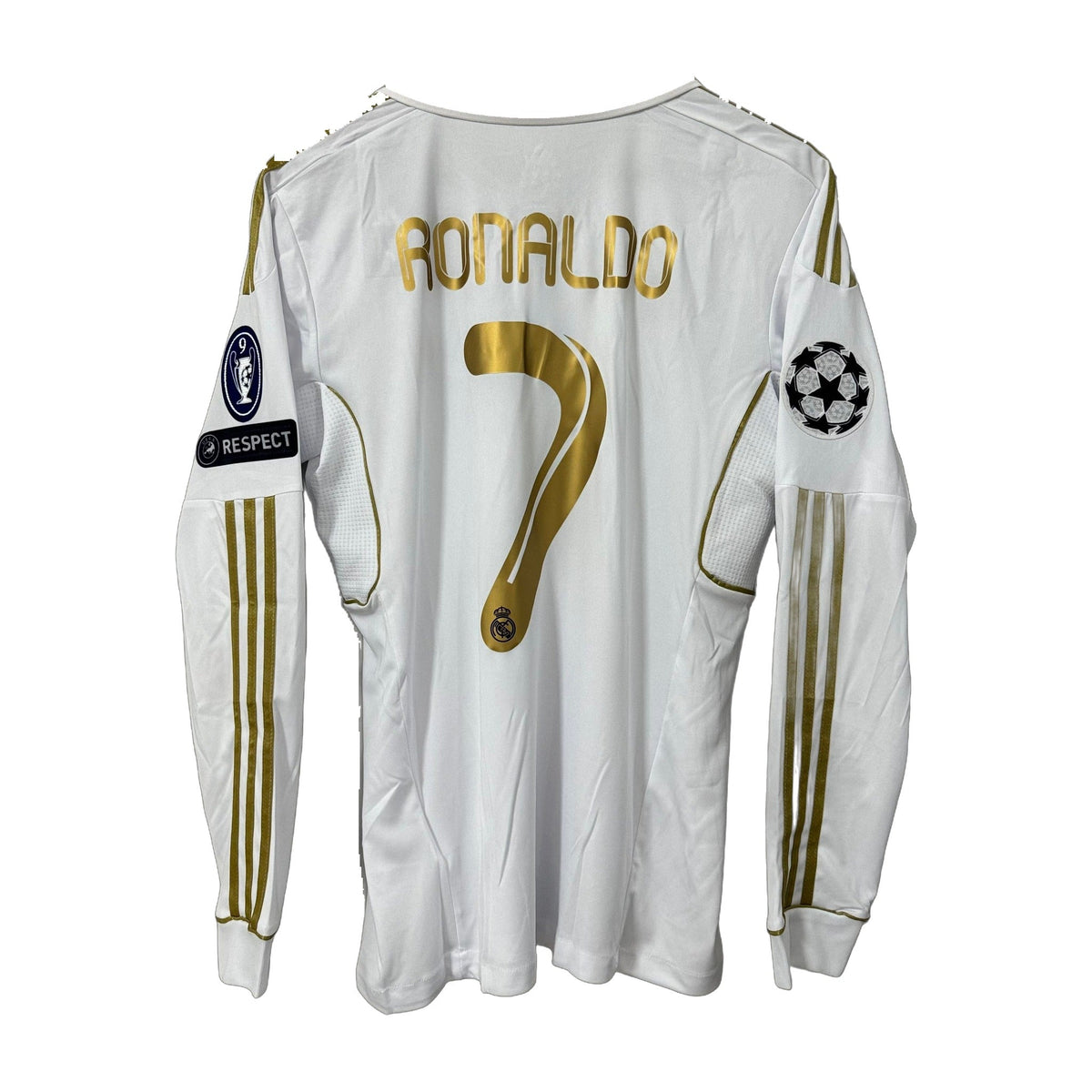 Real Madrid 2011/12 Home Long-Sleeve Retro Soccer Jersey