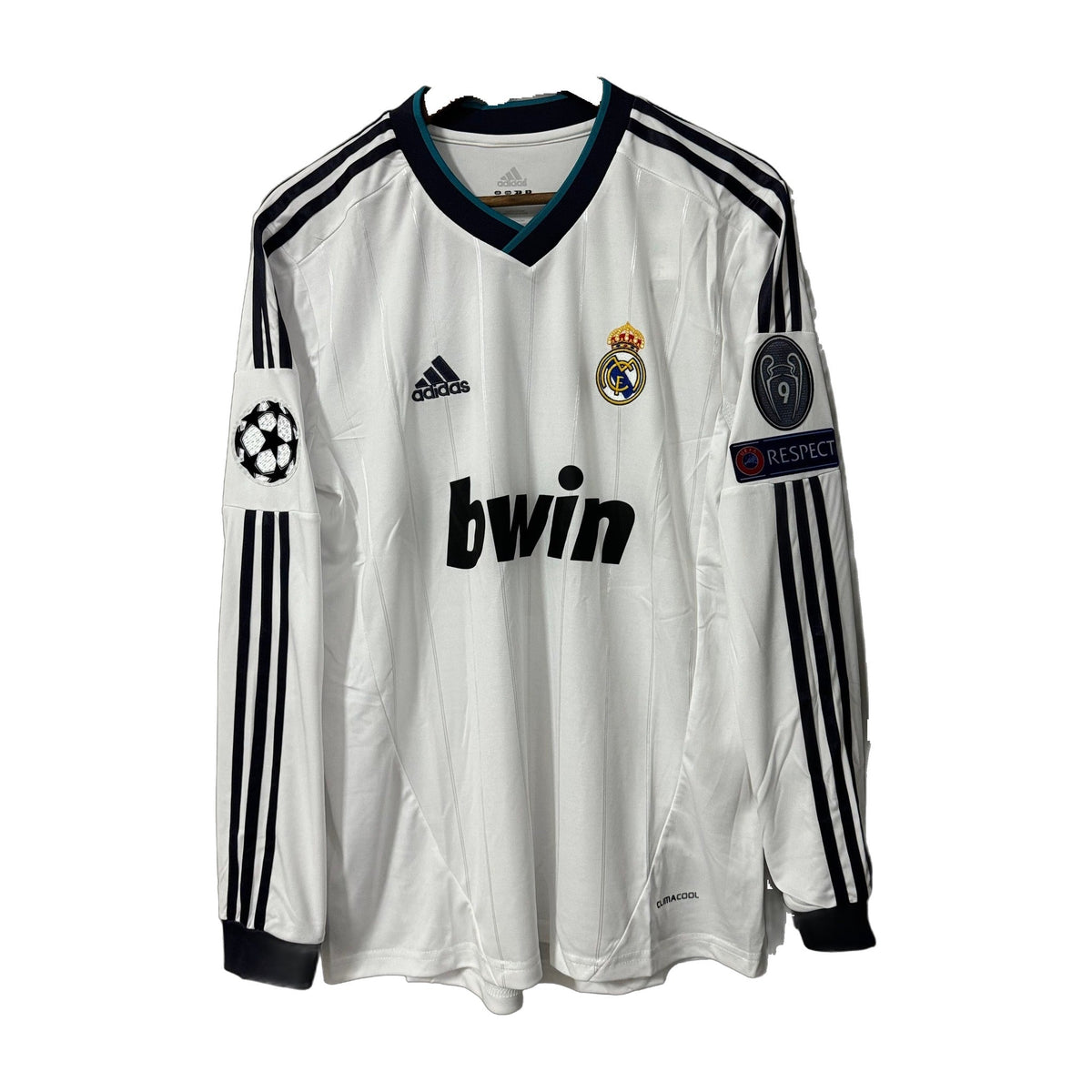 Real Madrid 2012/13 Home Long-Sleeve Retro Soccer Jersey