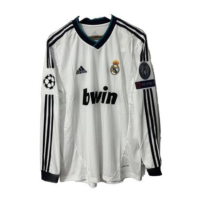 Real Madrid 2012/13 Home Long-Sleeve Retro Soccer Jersey