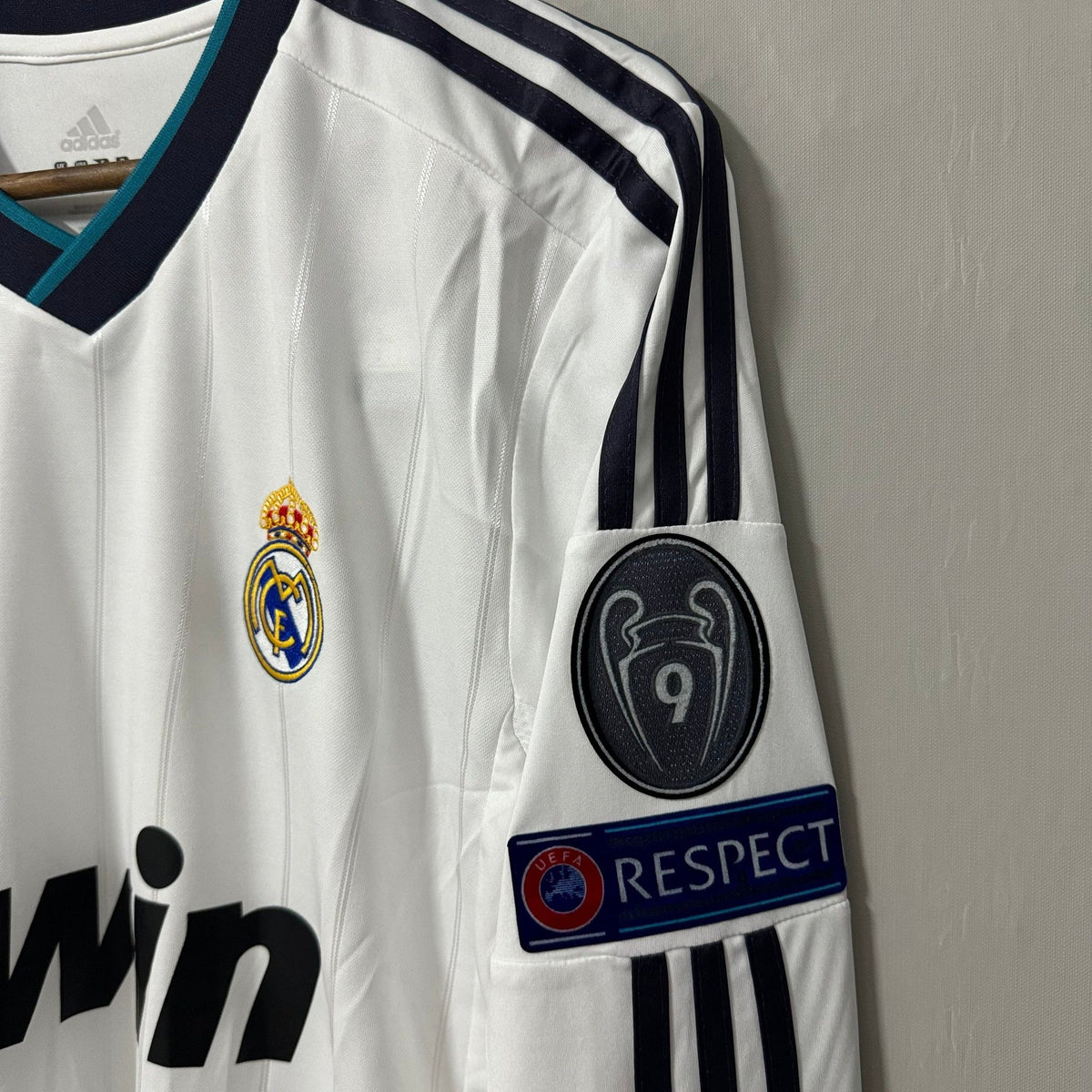 Real Madrid 2012/13 Home Long-Sleeve Retro Soccer Jersey