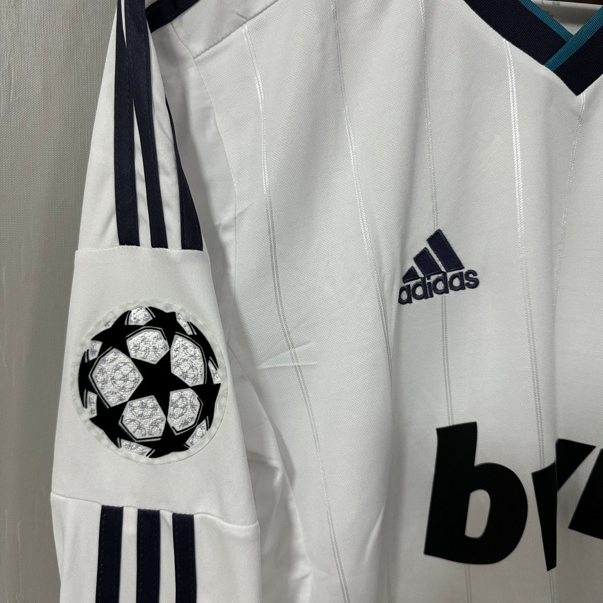 Real Madrid 2012/13 Home Long-Sleeve Retro Soccer Jersey