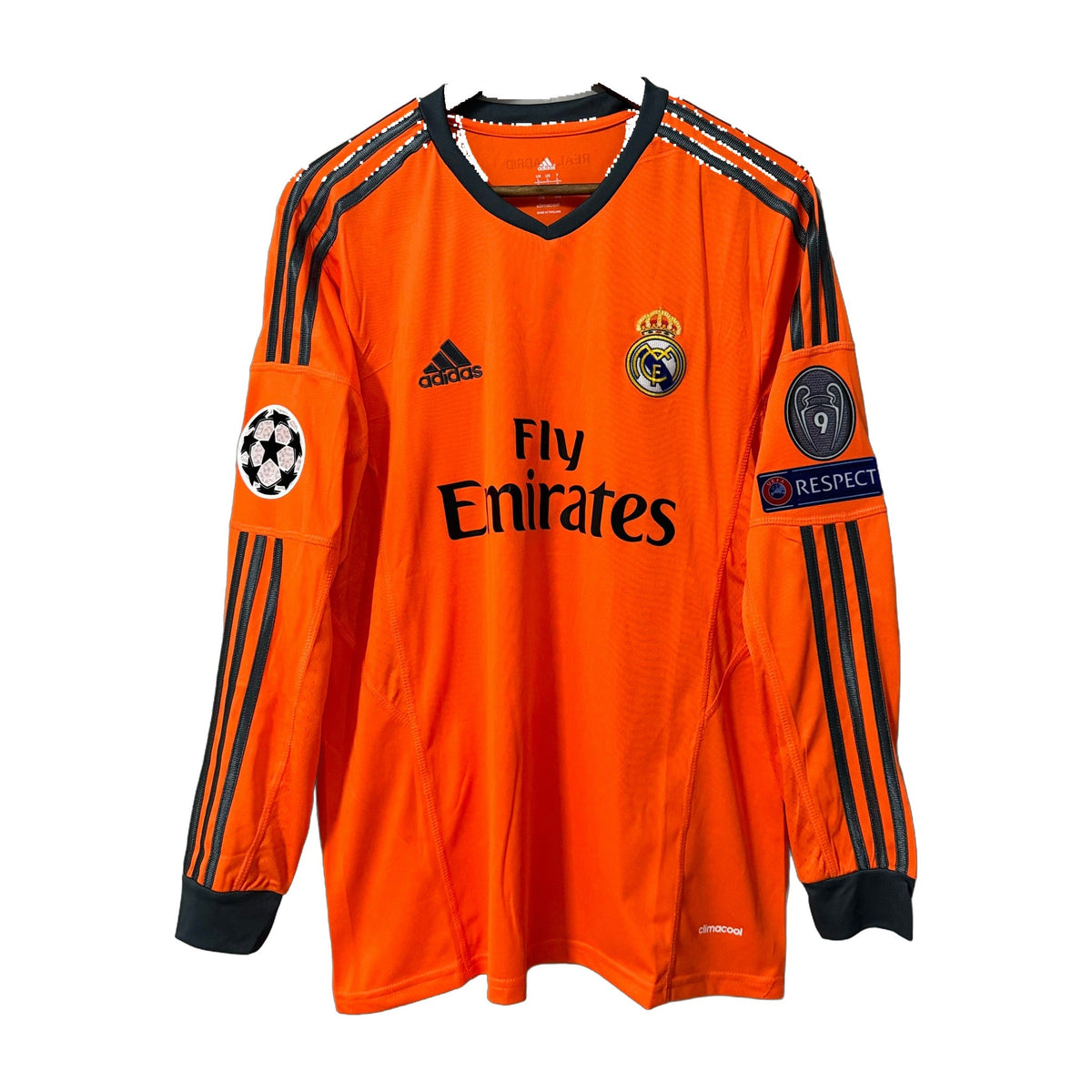 Real Madrid 2013/14 Away (Third Kit) Long-Sleeve Retro Soccer Jersey